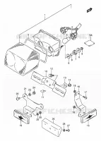 FEU ARRIERE (MODELE K/L/M/N/P/R/S) pour Suzuki GS-E 500 1989