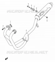 SILENCIEUX pour Suzuki GS-E 500 1989