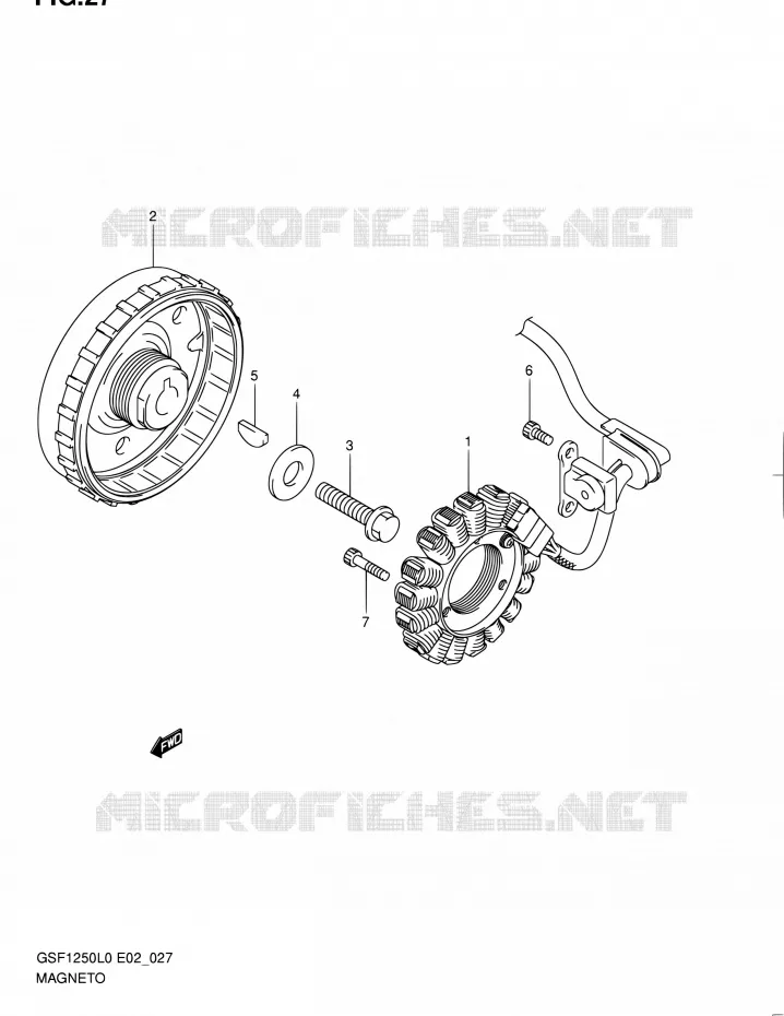 ALLUMAGE ROTOR - STATOR Suzuki MOTO 1250 BANDIT 2010  GSF1250 L0 (E02,E19,E24)