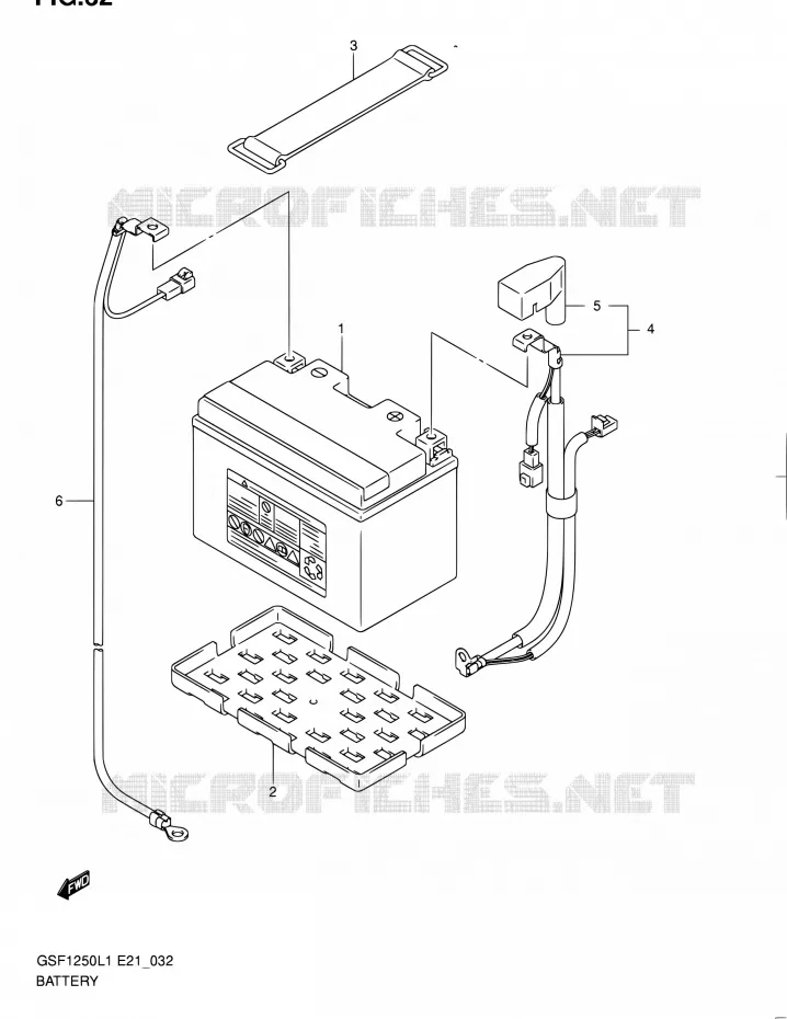 BATTERIE (GSF1250AL1 E24) Suzuki MOTO 1250 BANDIT 2011  GSF1250L1