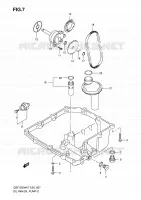 CARTER INFERIEUR   POMPE A HUILE pour Suzuki BANDIT 1250 2007