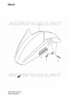 GARDE BOUE AVANT (MODEL K7/K8) pour Suzuki BANDIT 1250 2007