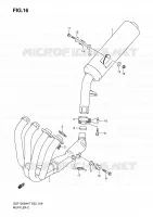 SILENCIEUX pour Suzuki BANDIT 1250 2007
