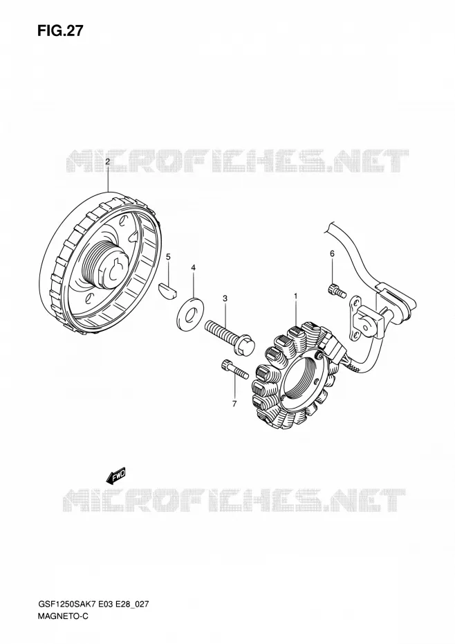 ALLUMAGE ROTOR - STATOR Suzuki MOTO 1250 BANDIT 2008  GSF1250S K8 (E03,E28,E33)