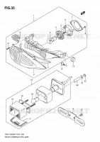 ENSEMBLE FEU ARRIERE pour Suzuki BANDIT 1250 2009