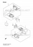 CLIGNOTANTS pour Suzuki BANDIT 1250 2008