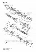TRANSMISSION pour Suzuki BANDIT 1250 2008
