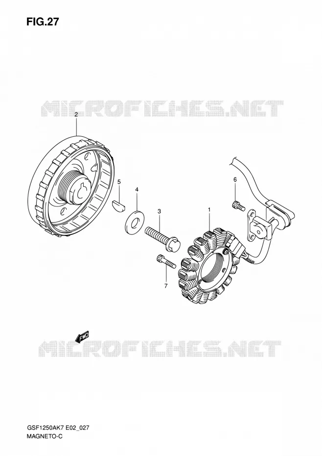 ALLUMAGE ROTOR - STATOR Suzuki MOTO 1250 BANDIT 2009  GSF1250SA K9 (E02,E19,E24,E37)