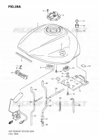 RESERVOIR D'ESSENCE (MODEL K9) pour Suzuki BANDIT 1250 2009