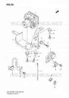 SYSTÈME ABS (GSF1250SAK7/SAK8/SAK9) pour Suzuki BANDIT 1250 2009