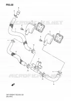 SYSTEME RECYCLAGE GAZ ECHAPPEMENT pour Suzuki BANDIT 1250 2009