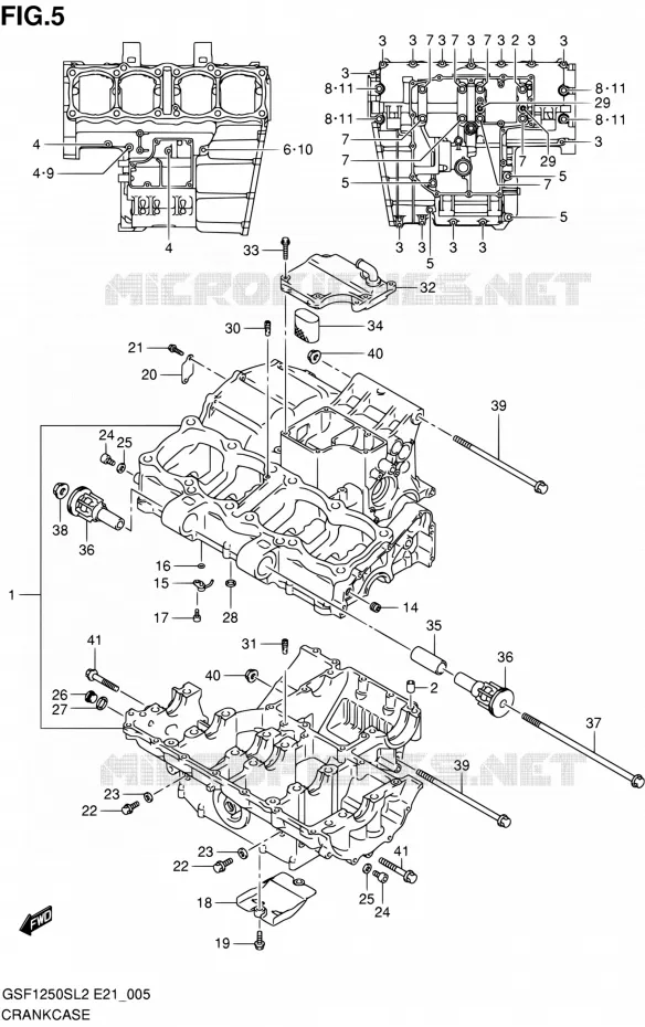 CARTER Suzuki MOTO 1250 BANDIT 2012  GSF1250SAL2(E24)