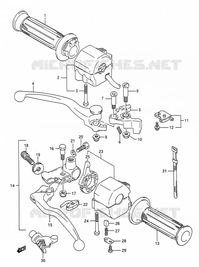 COMMODOS Suzuki MOTO 400 BANDIT 1991  GSF400 M (E03,E28,E33)