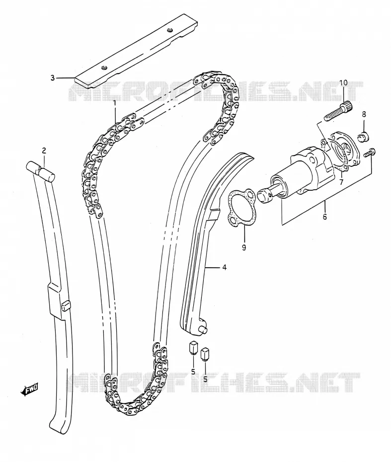 DISTRIBUTION Suzuki MOTO 400 BANDIT 1992  GSF400 N (E03,E28,E33)
