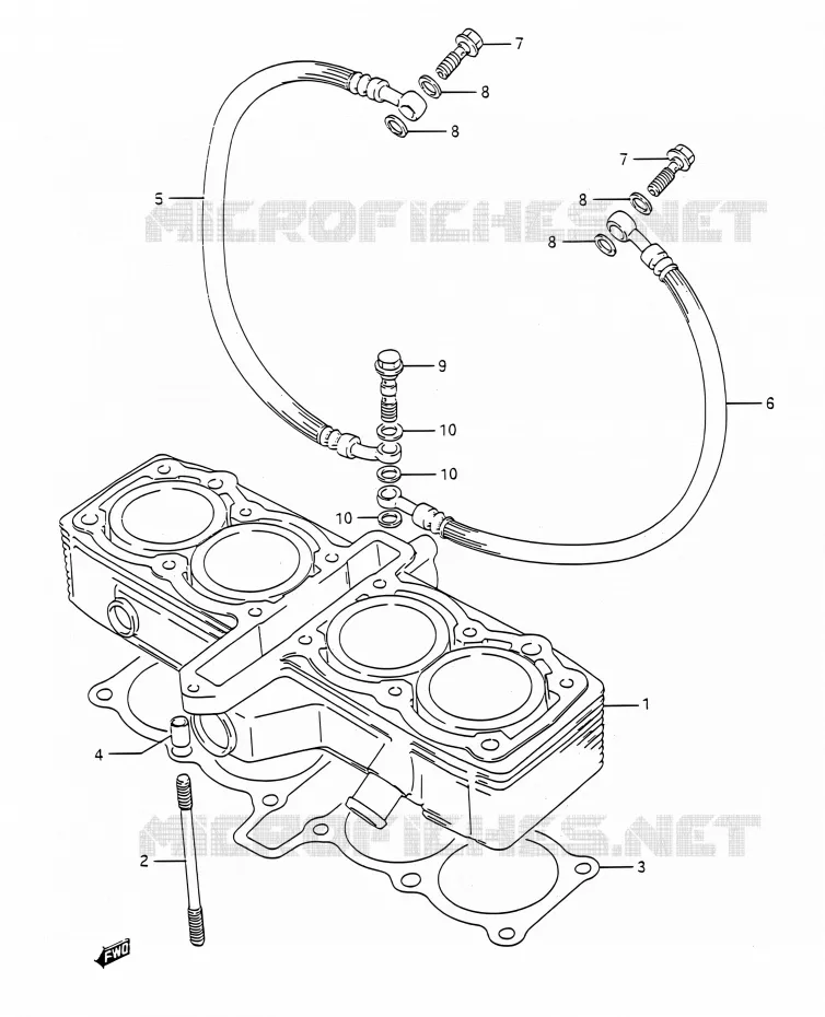 CYLINDRE Suzuki MOTO 400 BANDIT 1993  GSF400 P (E03,E28,E33)