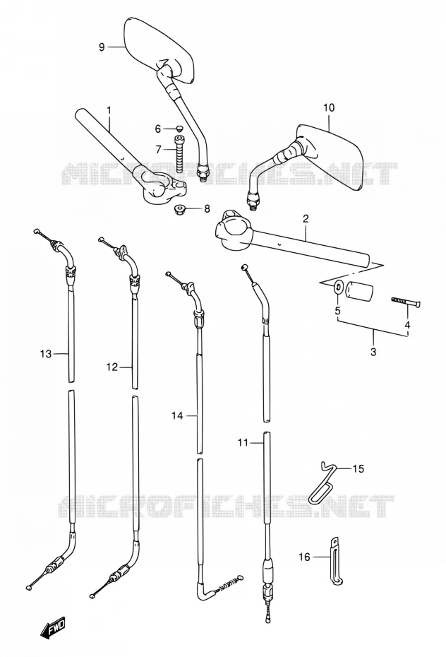 GUIDON Suzuki MOTO 400 BANDIT 1997  GSF400VV