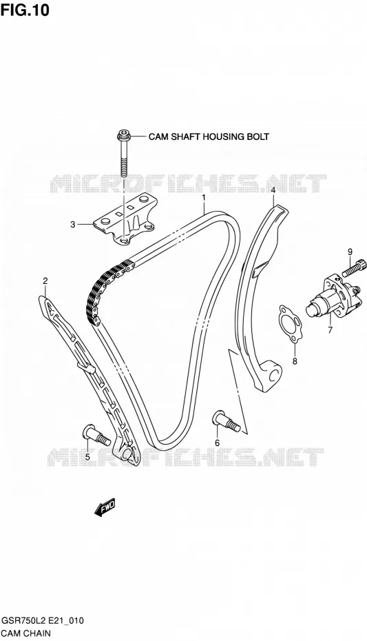 DISTRIBUTION Suzuki MOTO 750 GSR 2012  GSR750L2(E24)