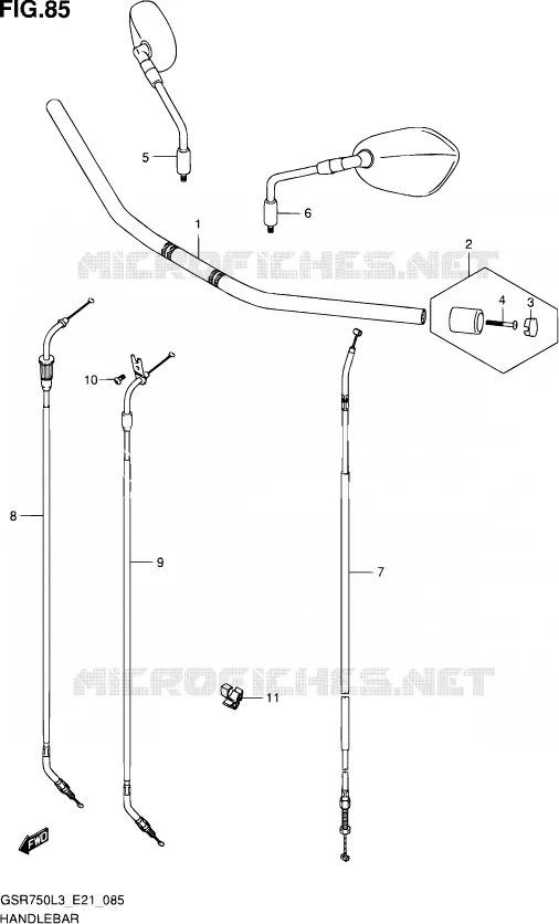 GUIDON Suzuki MOTO 750 GSR 2013  GSR750A L3 (E24)