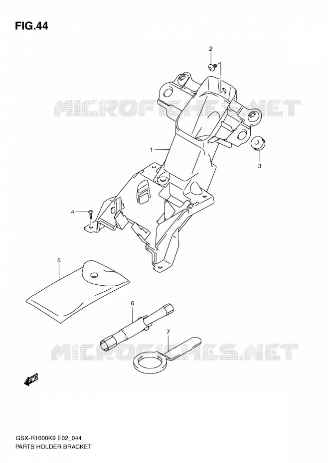 TROUSSE A OUTILS Suzuki MOTO 1000 GSX-R 2009  GSX-R1000 K9 (E02,E14,E19,E24)