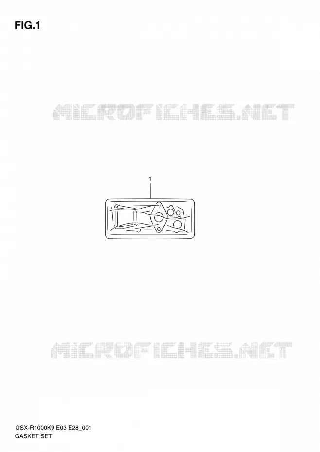 KIT JOINTS Suzuki MOTO 1000 GSX-R 2009  GSX-R1000 K9 (E03,E28,E33)