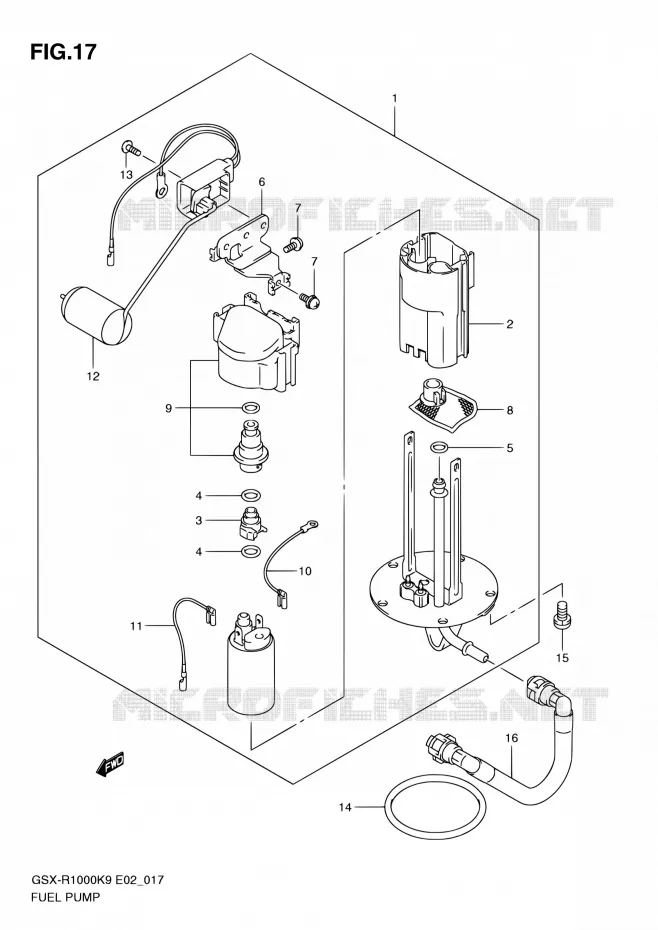POMPE A ESSENCE Suzuki MOTO 1000 GSX-R 2010  GSX-R1000 L0 (E02,E14,E19,E24,E51,P37)