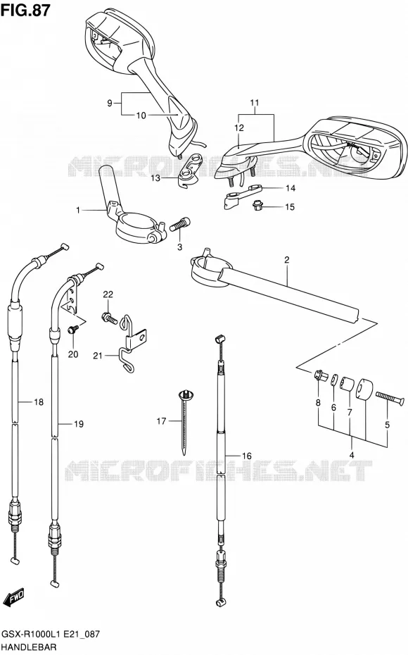 GUIDON Suzuki MOTO 1000 GSX-R 2011  GSX-R1000L1(E24)