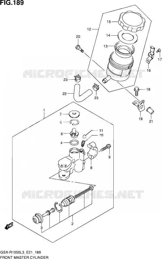 MAITRE CYLINDRE AVANT Suzuki MOTO 1000 GSX-R 2013  GSX-R1000 L3 (E21)