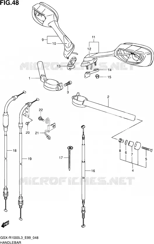 GUIDON Suzuki MOTO 1000 GSX-R 2013  GSX-R1000 L3 (E99)