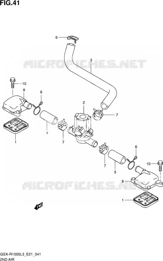 SYSTEME RECYCLAGE GAZ ECHAPPEMENT Suzuki MOTO 1000 GSX-R 2013  GSX-R1000 L3/GSX-R1000Z L3 (E24)