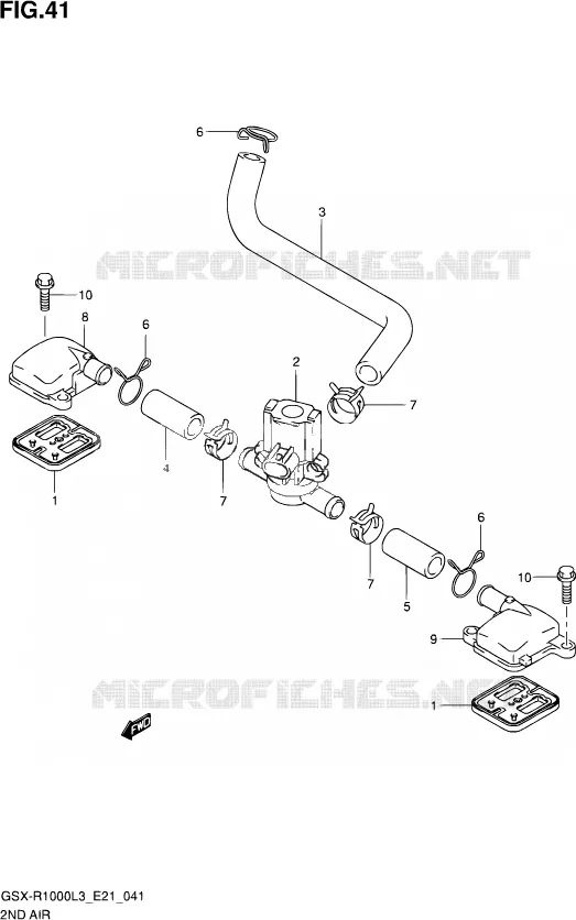 SYSTEME RECYCLAGE GAZ ECHAPPEMENT Suzuki MOTO 1000 GSX-R 2013  GSX-R1000Z L3 (E21)
