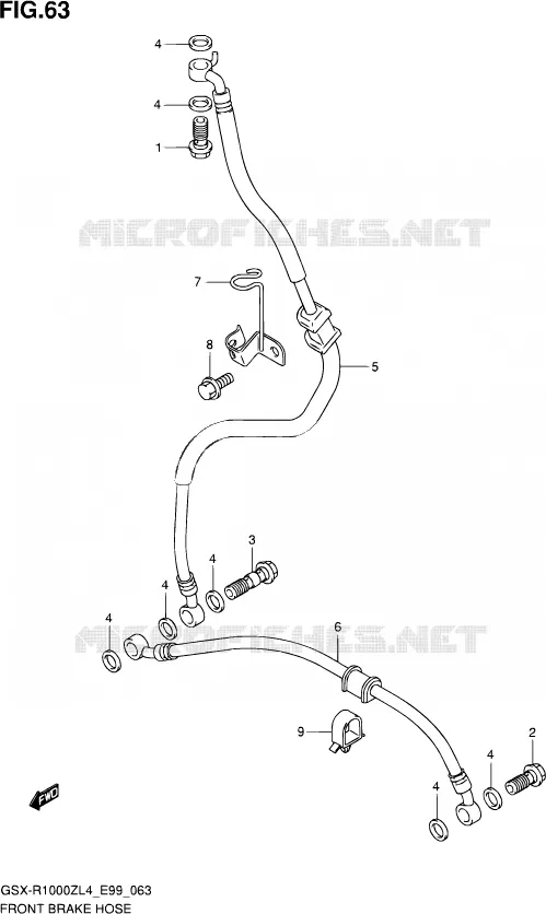DURITE DE FREIN AVANT Suzuki MOTO 1000 GSX-R 2014  GSX-R1000Z L4 (E99)