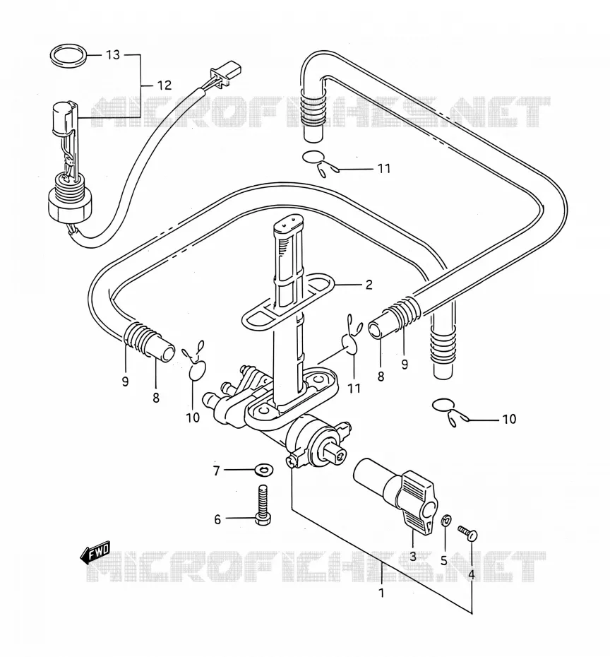 ROBINET D'ESSENCE Suzuki MOTO 1100 GSX-R 1992  GSX-R1100 M (E03,E28,E33)