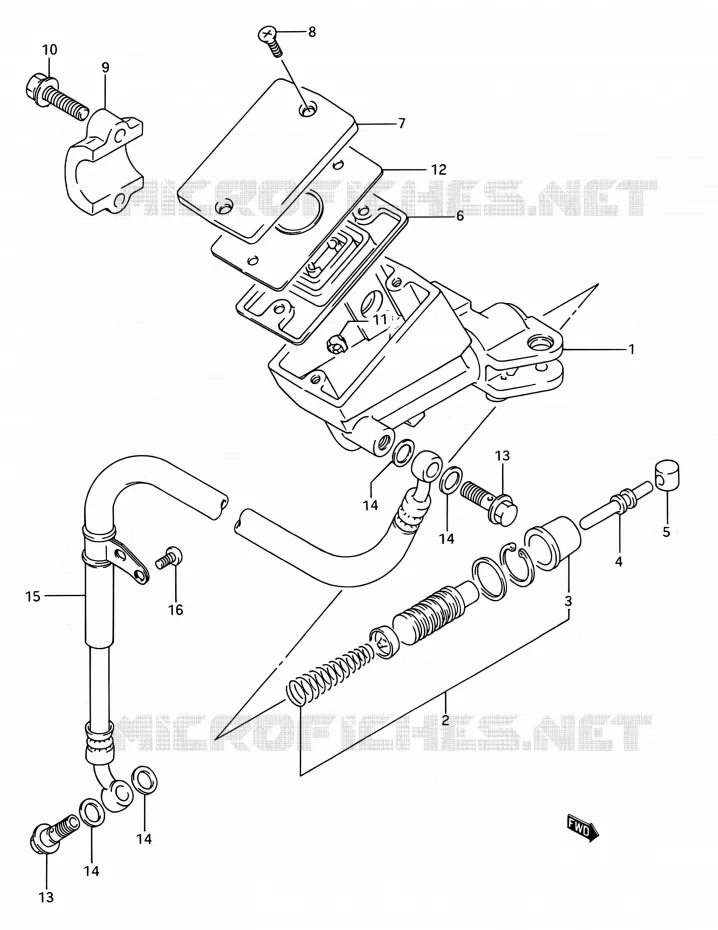 MAITRE CYLINDRE D'EMBRAYAGE Suzuki MOTO 1100 GSX-R 1992  GSX-R1100 N (E03,E28,E33)
