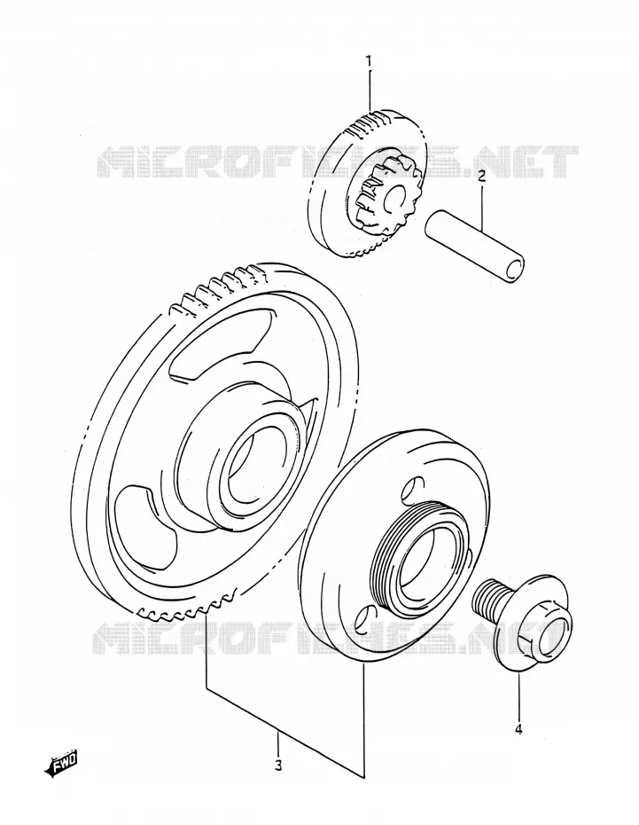 ROUE LIBRE DE DEMARREUR Suzuki MOTO 1100 GSX-R 1992  GSX-R1100 N (E03,E28,E33)
