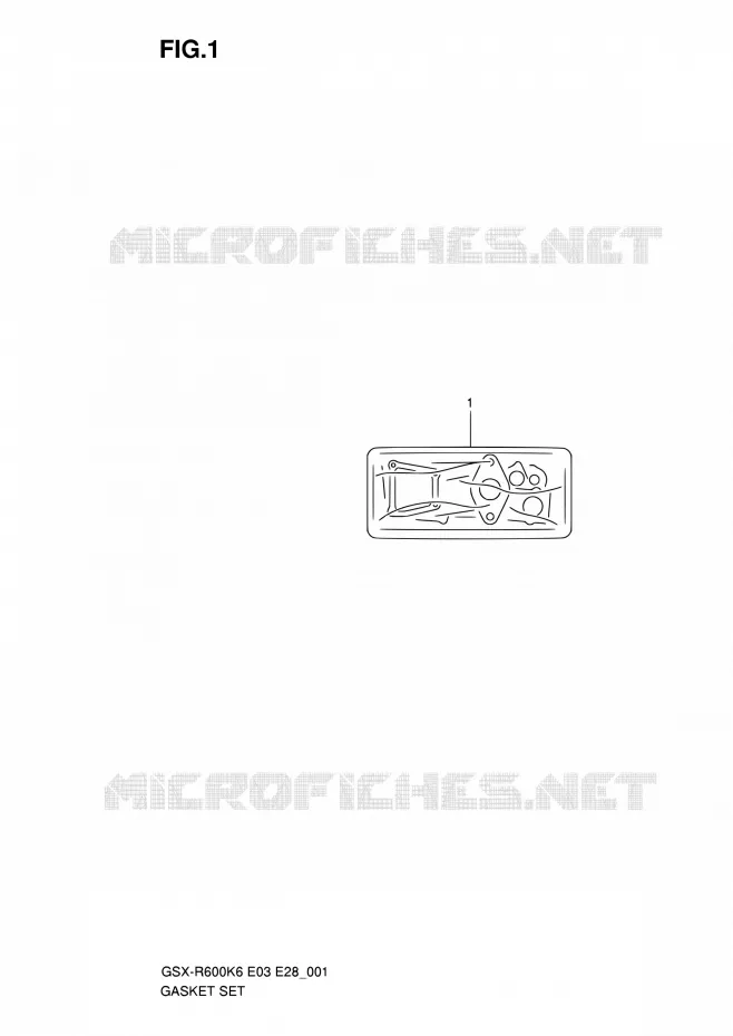 KIT JOINTS Suzuki MOTO 600 GSX-R 2006  GSX-R600 K6 (E03,E28,E33)