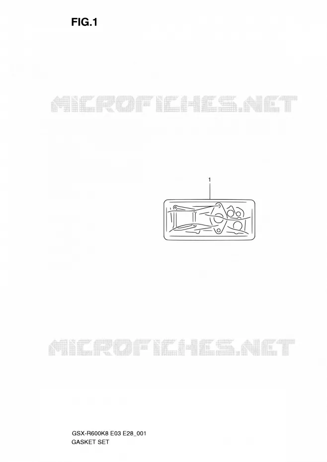 KIT JOINTS Suzuki MOTO 600 GSX-R 2009  GSX-R600 K9 (E03,E28,E33)