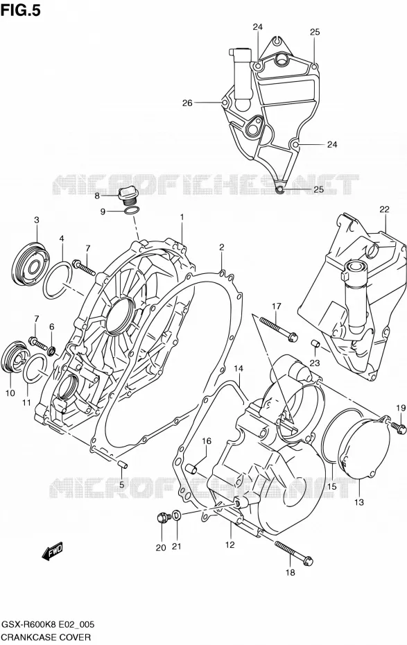 CARTER Suzuki MOTO 600 GSX-R 2010  GSX-R600 L0 (E02,E19,E24)