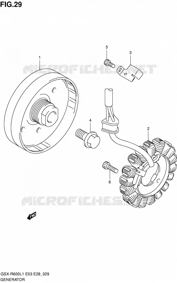 ALTERNATEUR Suzuki MOTO 600 GSX-R 2011  GSX-R600 L1 (E03,E28,E33)
