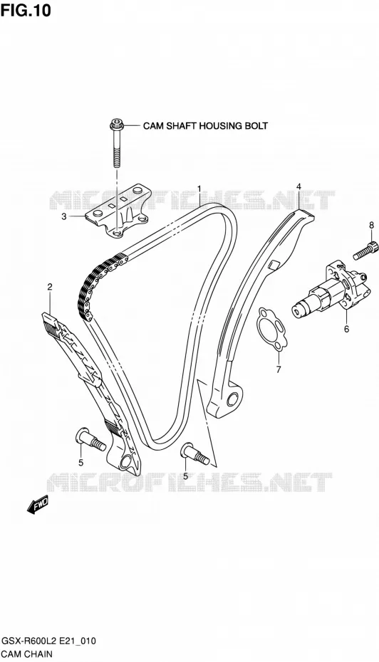DISTRIBUTION Suzuki MOTO 600 GSX-R 2012  GSX-R600L2(E24)