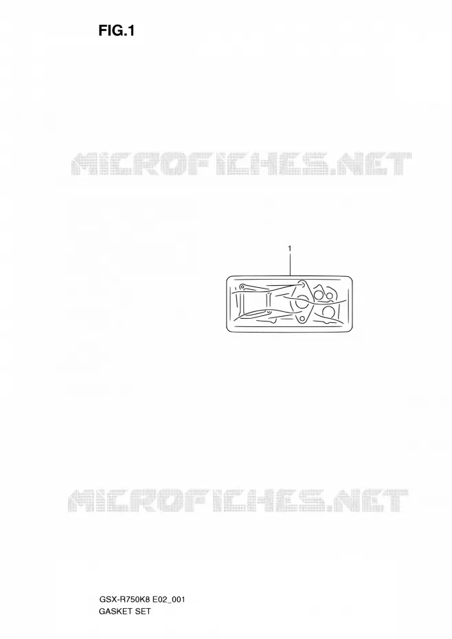 KIT JOINTS Suzuki MOTO 750 GSX-R 2008  GSX-R750K8(E24)