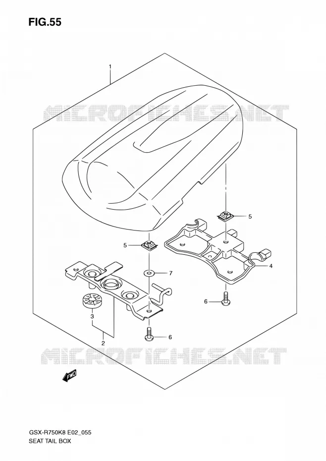 CAPOT DE SELLE Suzuki MOTO 750 GSX-R 2009  GSX-R750K9(E24)