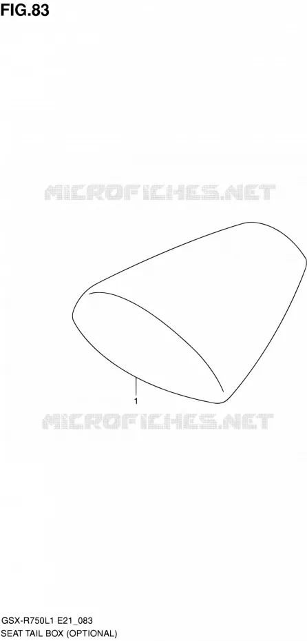 CAPOT DE SELLE (OPTIONAL) Suzuki MOTO 750 GSX-R 2011  GSX-R750L1(E24)
