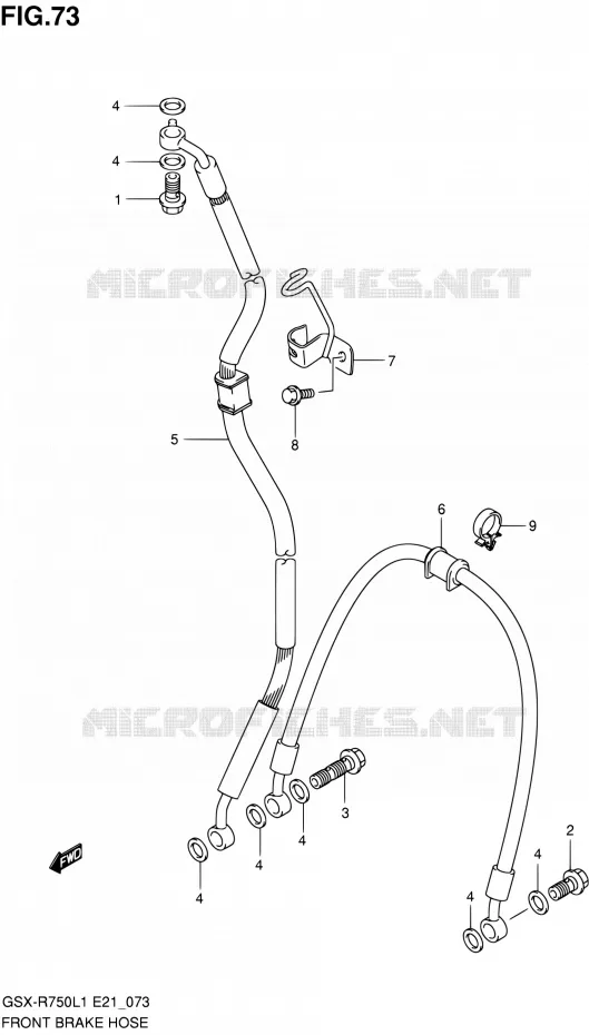 DURITE DE FREIN AVANT Suzuki MOTO 750 GSX-R 2011  GSX-R750L1(E24)