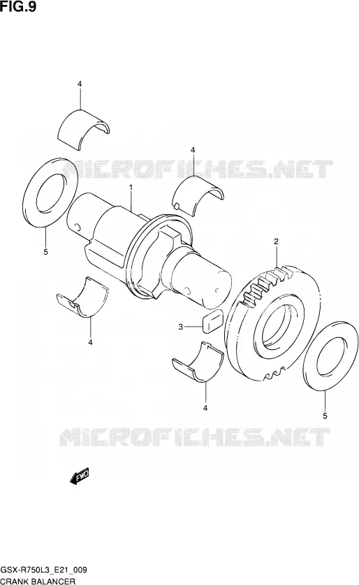 BALANCIER Suzuki MOTO 750 GSX-R 2013  GSX-R750 L3 (E21)