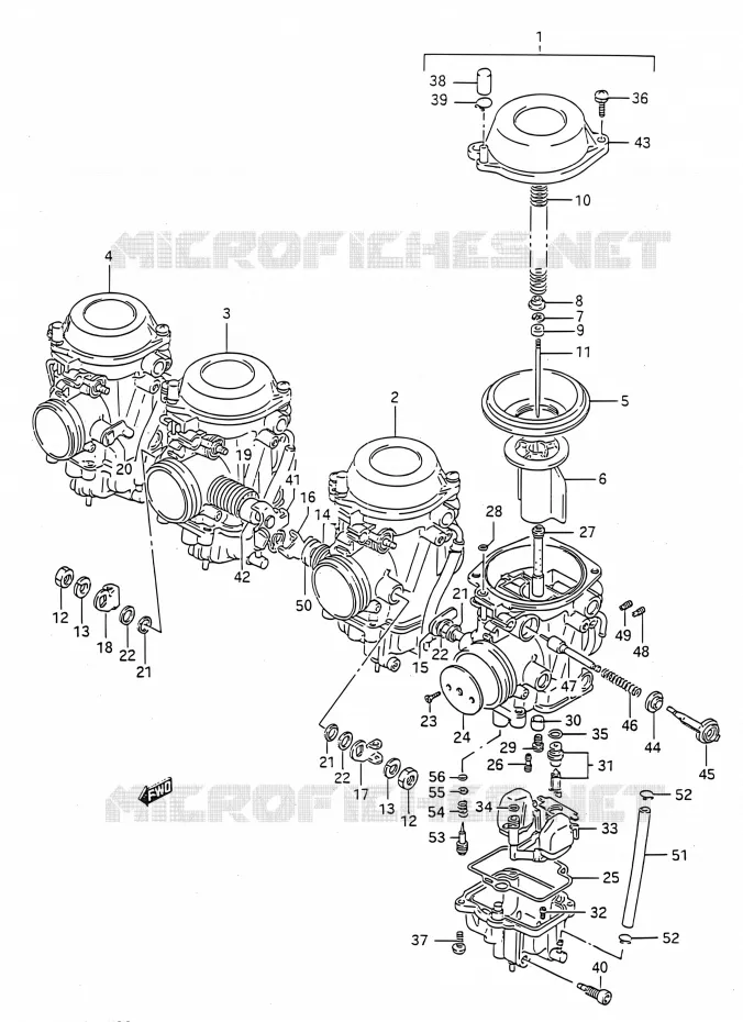 CARBURATEUR Suzuki MOTO 750 GSX-R 1991  GSX-R750 M (E03,E28,E33)
