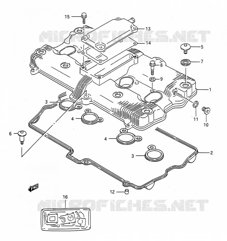 COUVRE CULASSE Suzuki MOTO 750 GSX-R 1991  GSX-R750 M (E03,E28,E33)