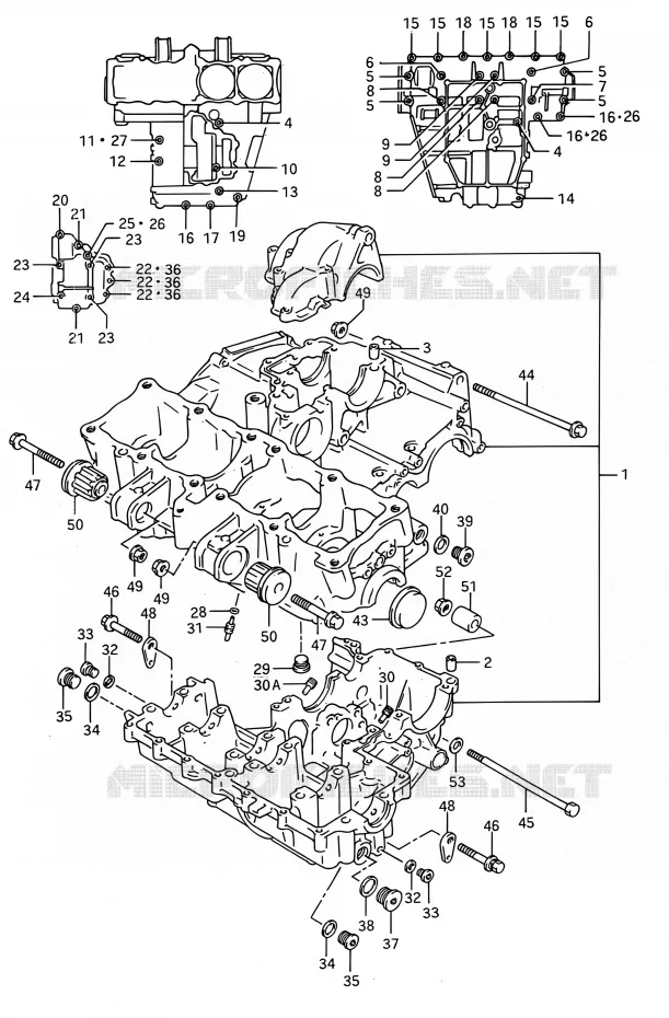 CARTER Suzuki MOTO 750 GSX-R 1992  GSX-R750W N (E03,E28,E33)