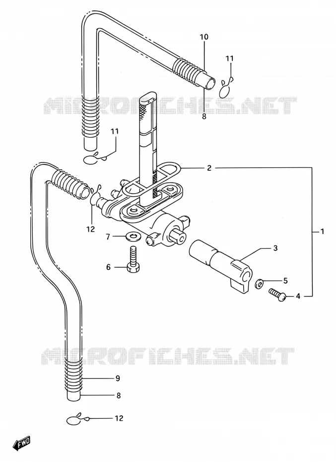 ROBINET D'ESSENCE Suzuki MOTO 750 GSX-R 1992  GSX-R750W N (E03,E28,E33)