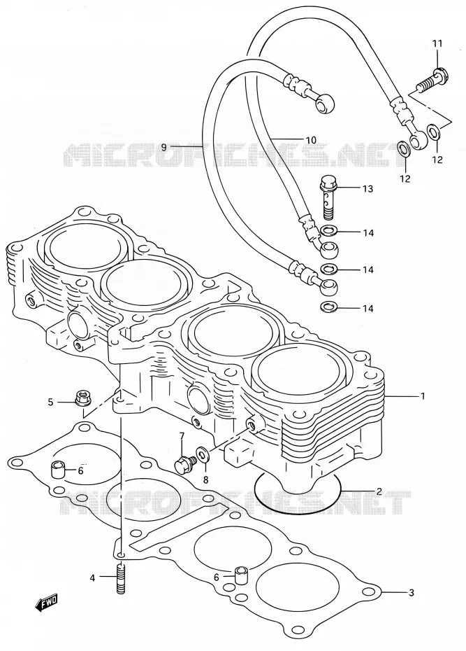 CYLINDRE Suzuki MOTO 750 GSX-R 1995  GSX-R750W S (E03,E28,E33)