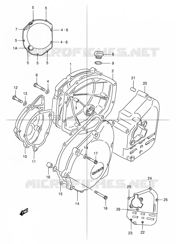 CARTER Suzuki MOTO 1200 GSX 2001  GSX1200K1